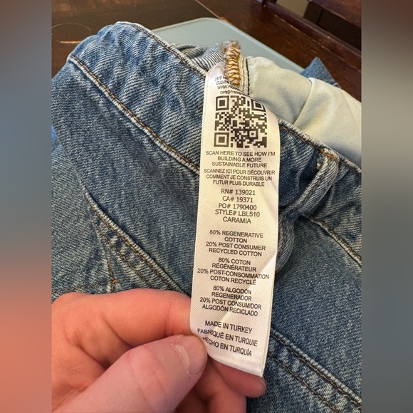 Frame Denim Blue Wide Leg Jeans - Picture 10 of 10